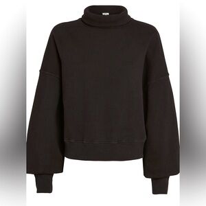AGOLDE Balloon Sleeve 100% Cotton Turtleneck Sweatshirt